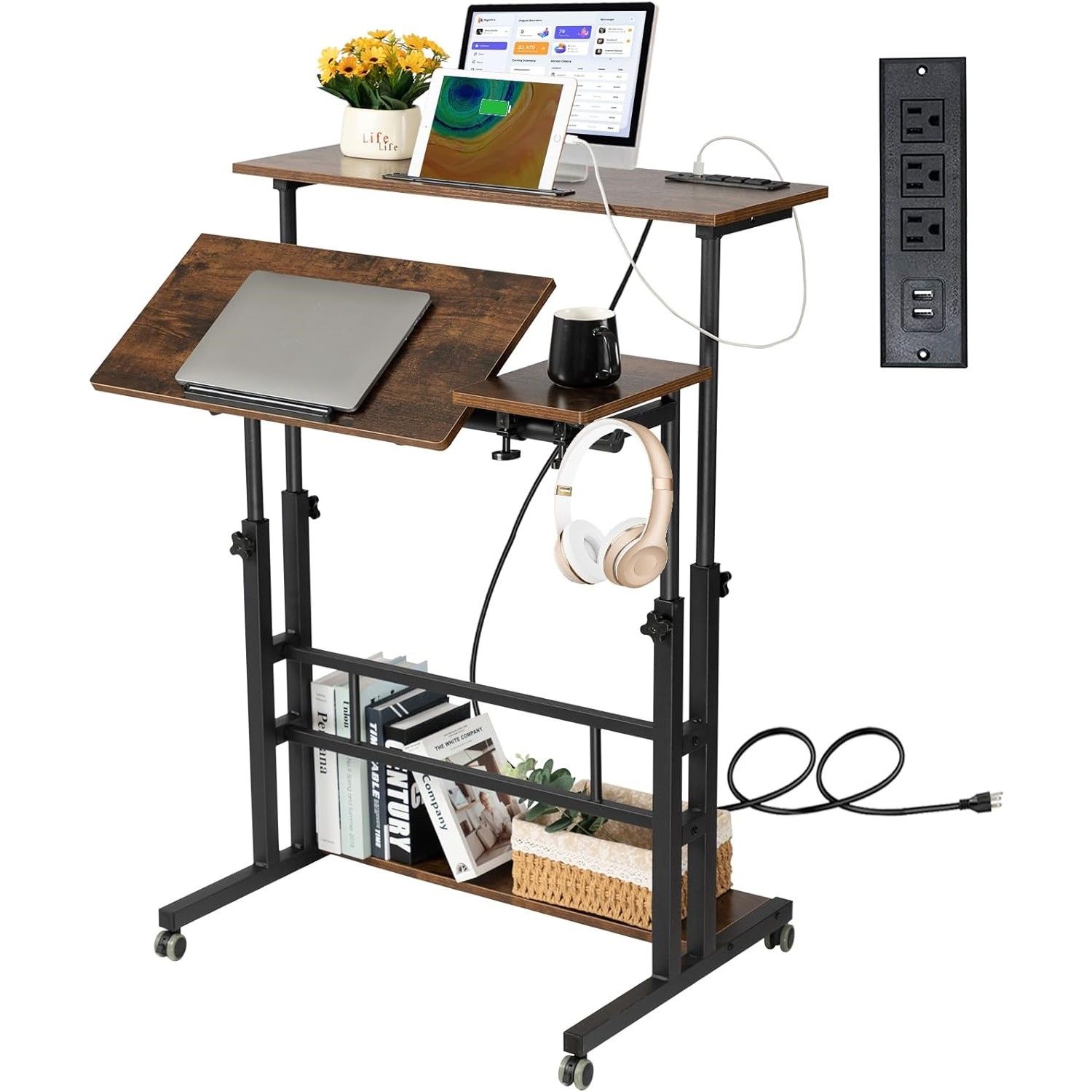 Hadulcet Mobile Standing Desk