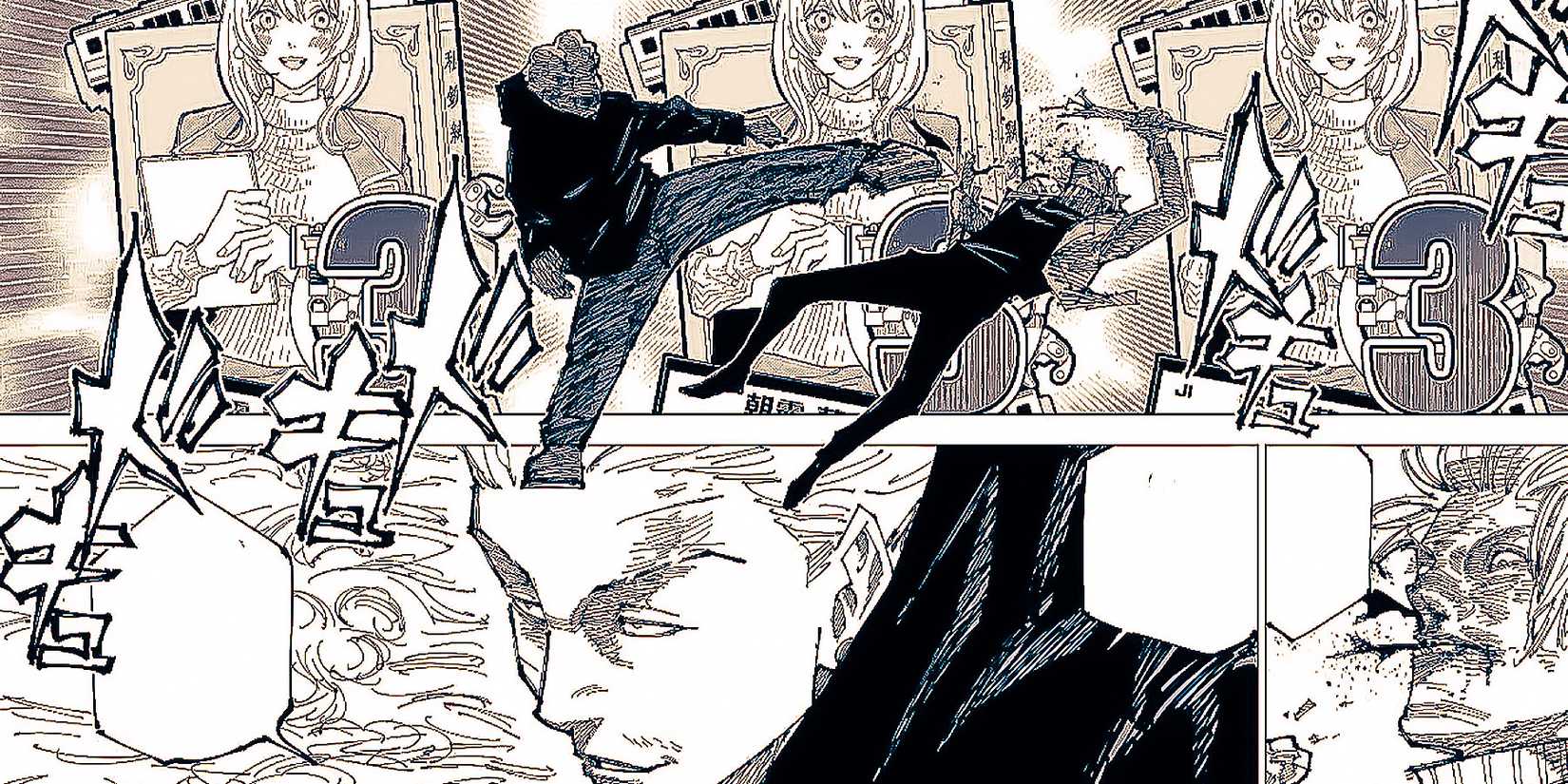 Jjujutsu Kaisen's Kinji Hakari hitting a Jackpot in his Domain Expansion, Idle Death Gamble.