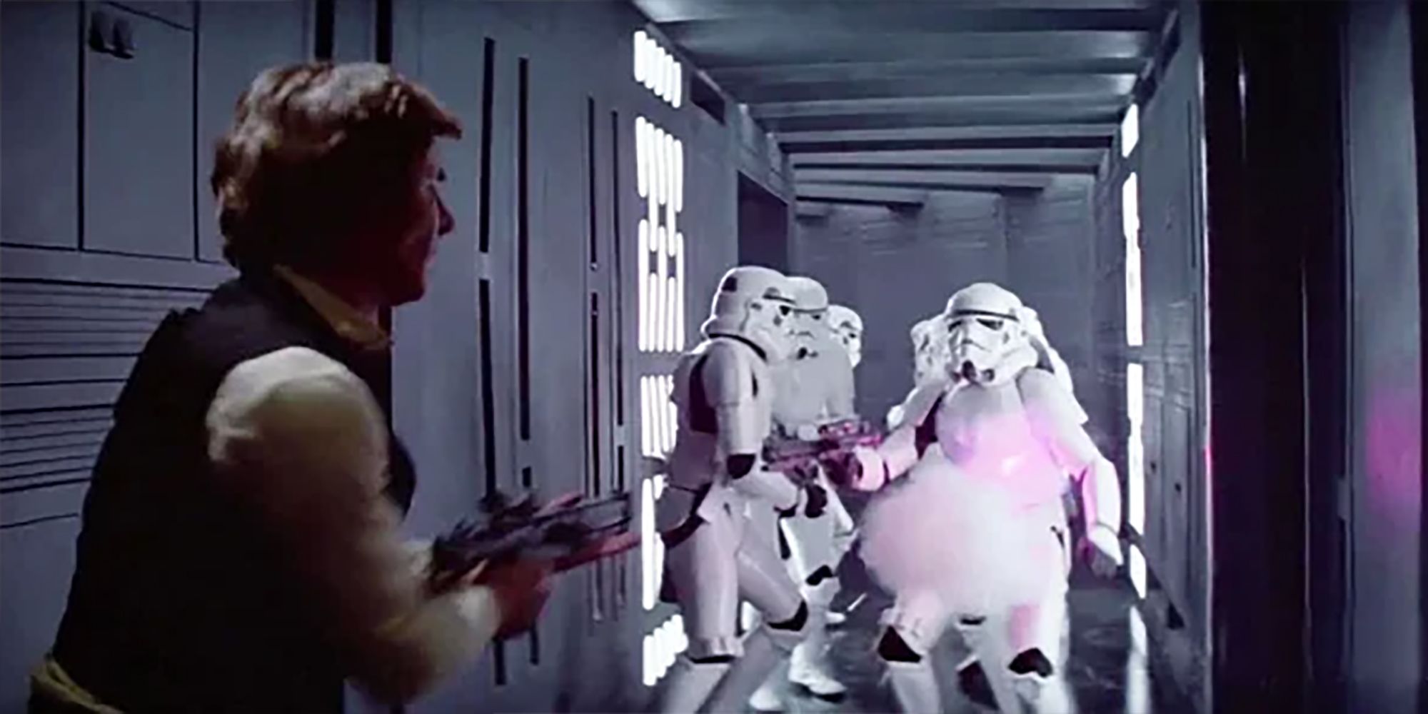 Han Solo Attacking Stormtroopers