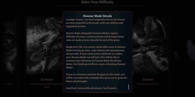 Honour Mode detailed overview