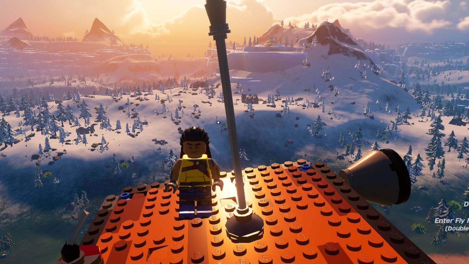 hot air balloon in lego fortnite