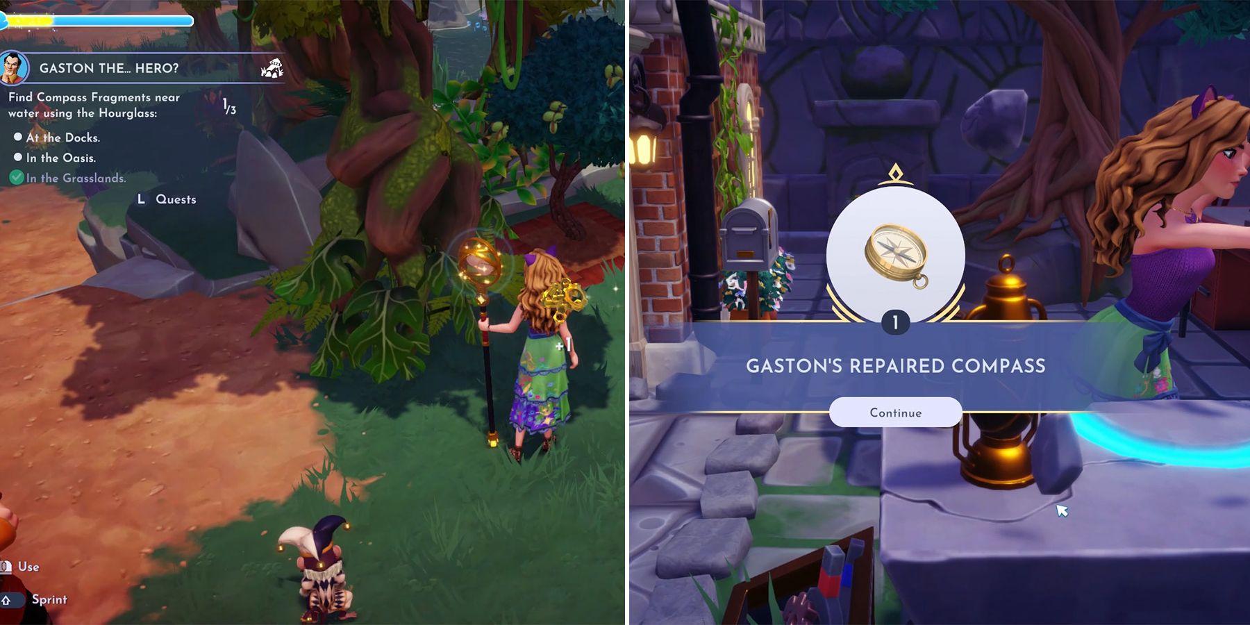 how to find gaston compass fragments in disney dreamlight valley