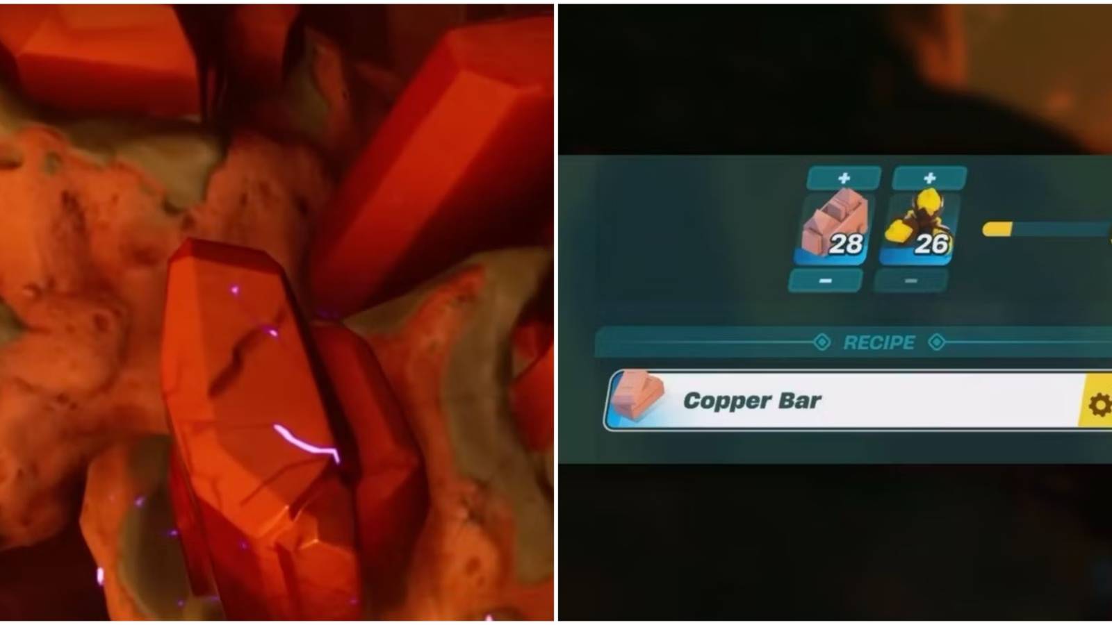 how to get copper and copper bars in lego fortnite
