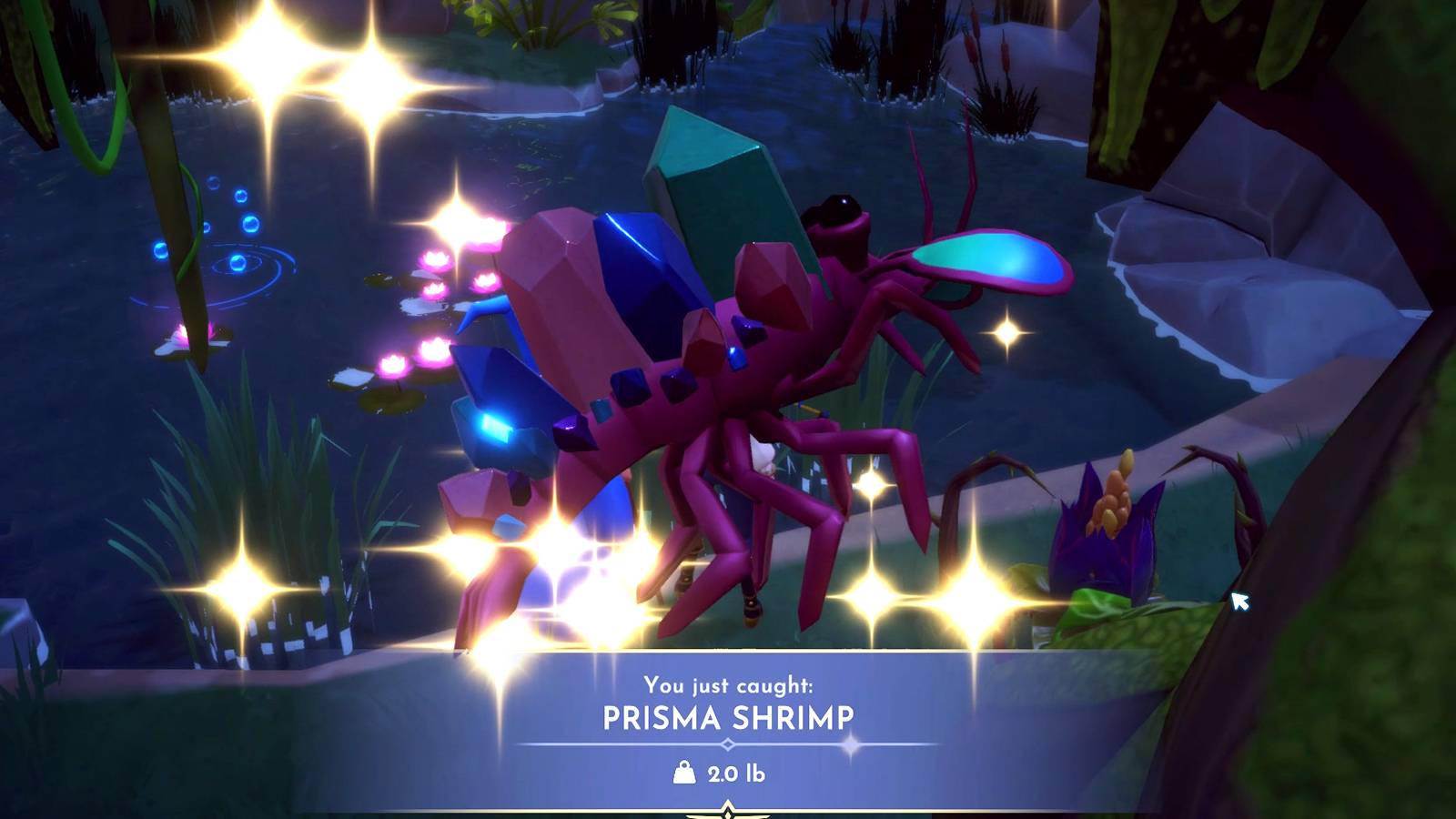 how to get prisma shrimp in disney dreamlight valley