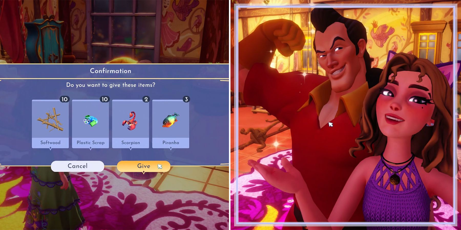 how to make gaston dream come true in disney dreamlight valley