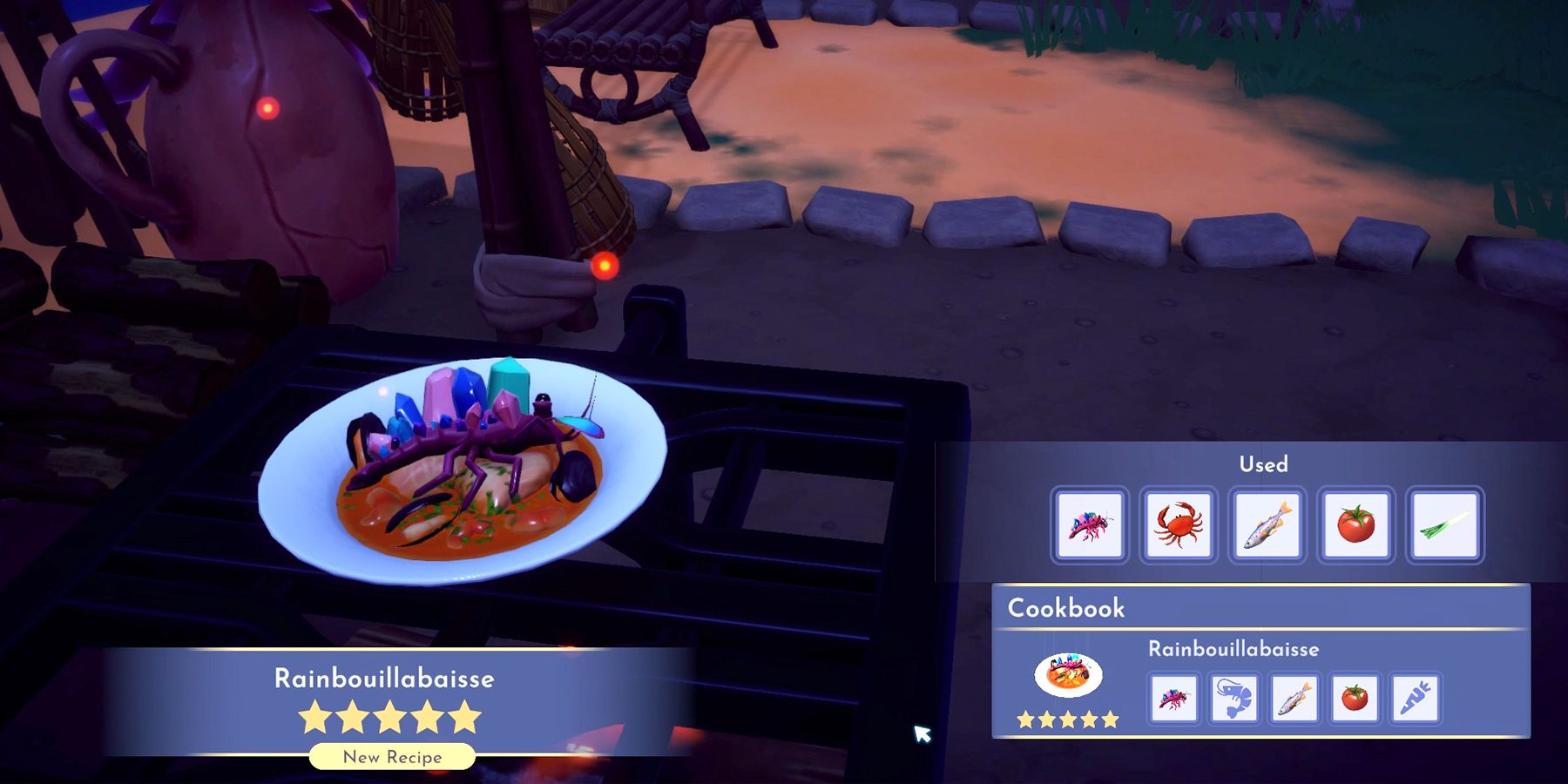 how to make Rainbouillabaisse in disney dreamlight valley