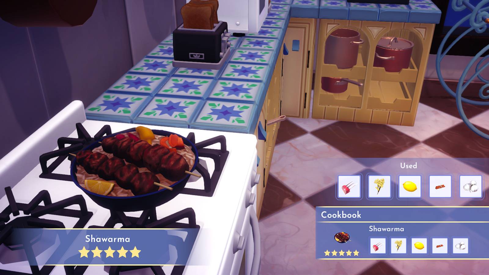 how to make shawarma in disney dreamlight valley