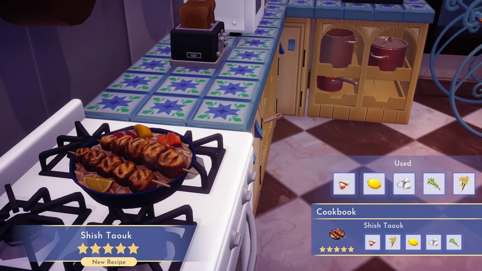 how to make shish taouk in disney dreamlight valley