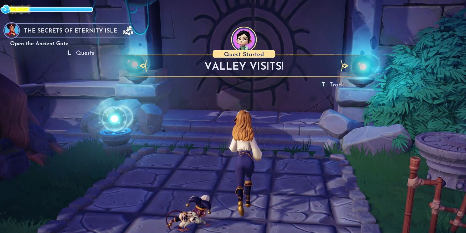 how to unlock ancient gate in disney dreamlight valley