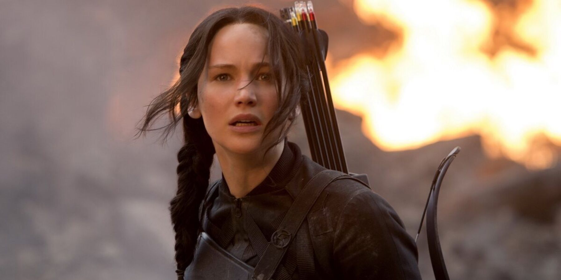 Katniss Everdeen (Jennifer Lawrence) in The Hunger Games