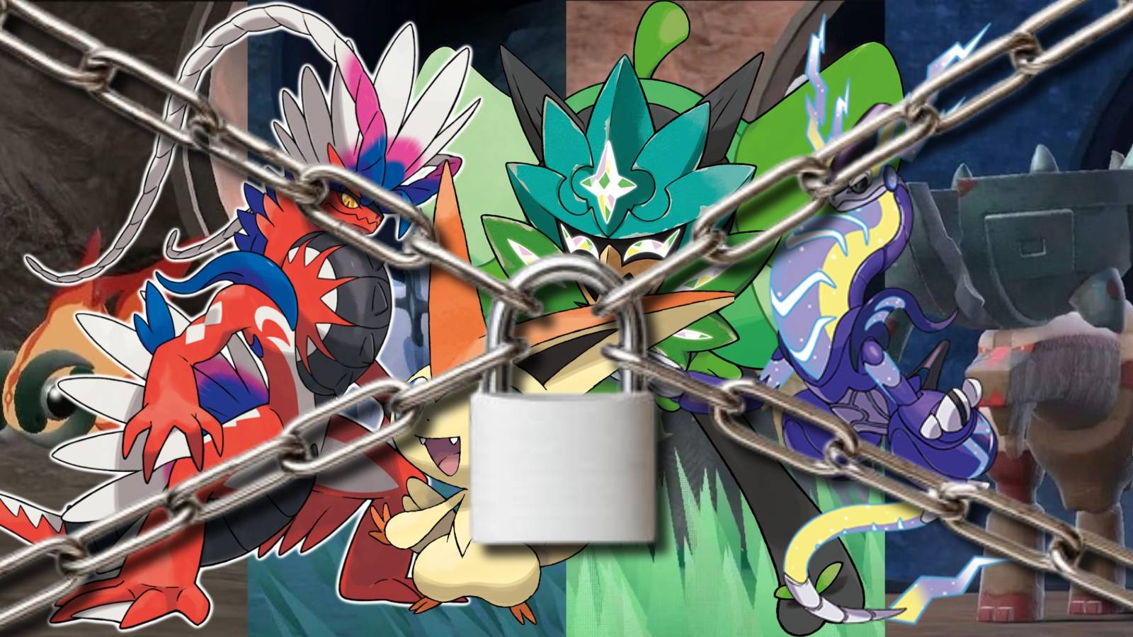 every pokemon scarlet violet shiny locked special form legendary mythical