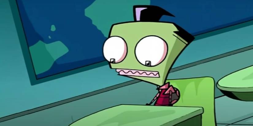 An image of Zim in class