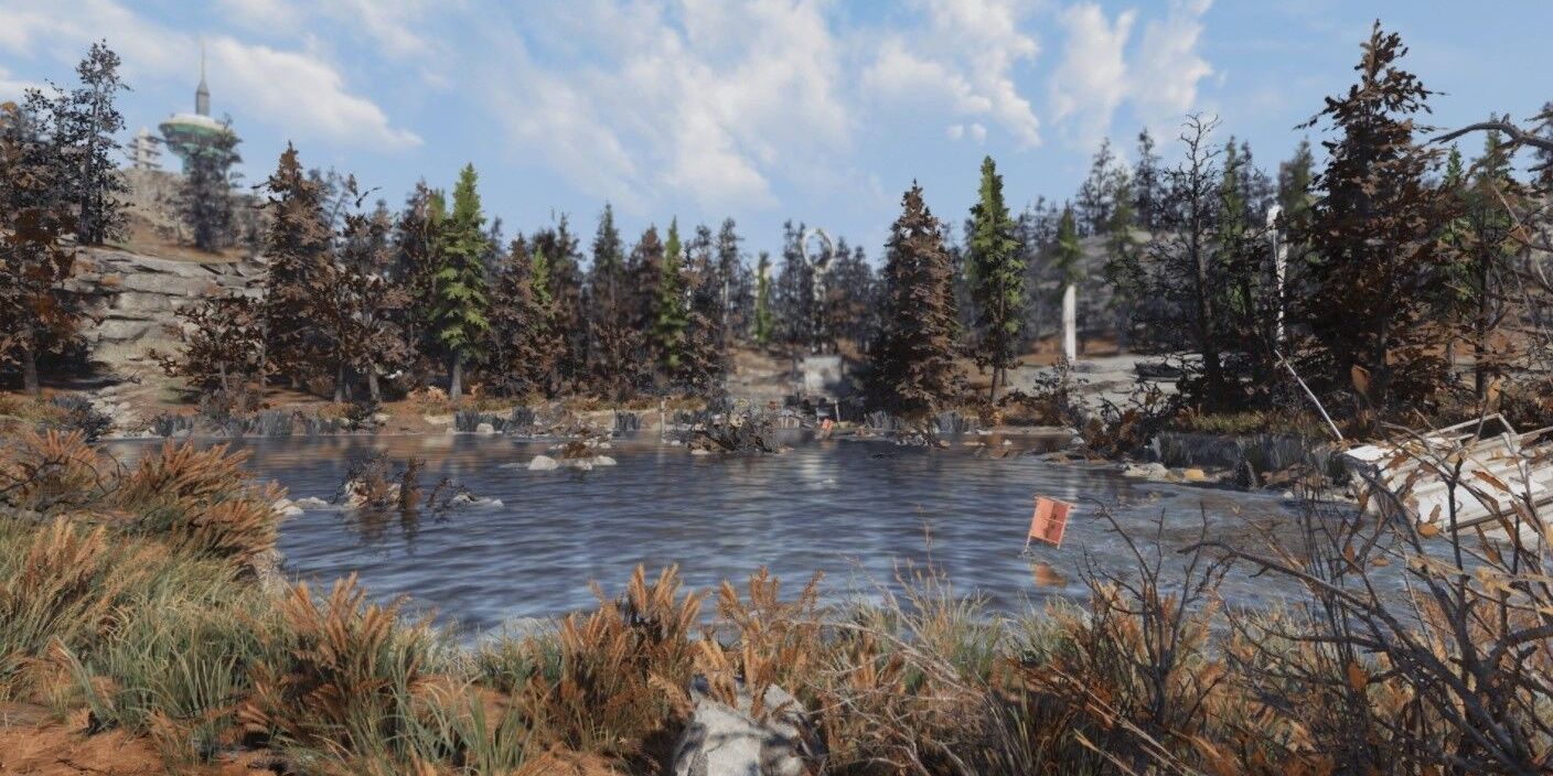 An image of Lake on the Mountain from the Fallout 76