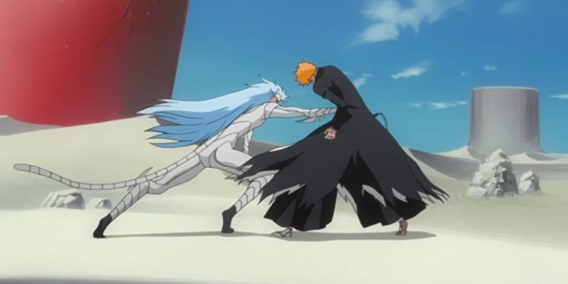 An image of two characters fighting each other in Arrancar: The Fierce Fight Arc