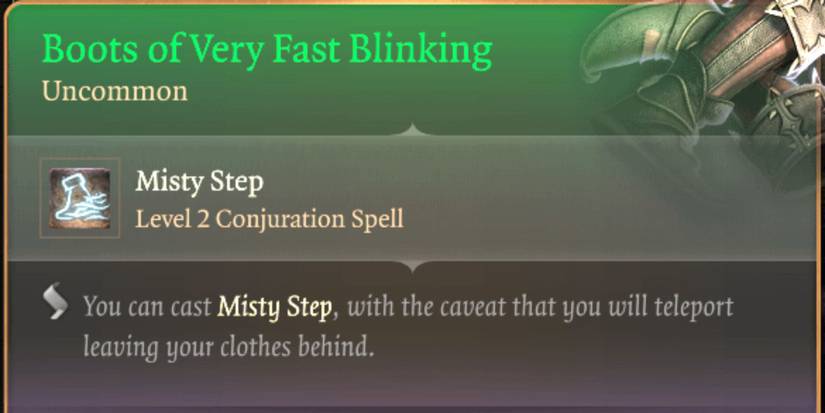 Boots of Very Fast Blinking in Baldur’s Gate 3