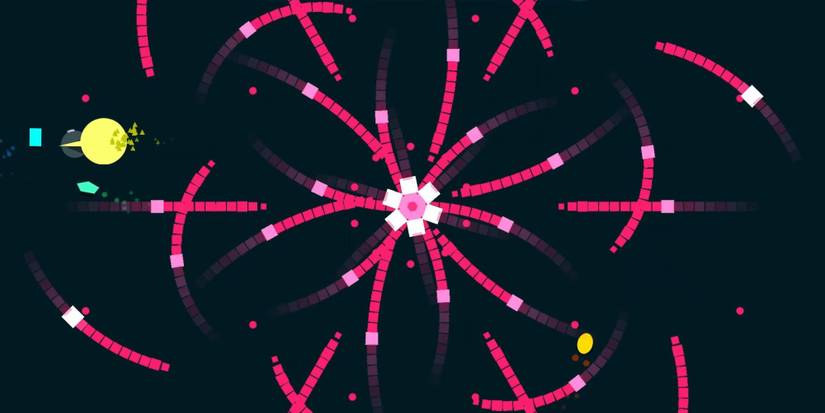 An intense level in Just Shapes & Beats