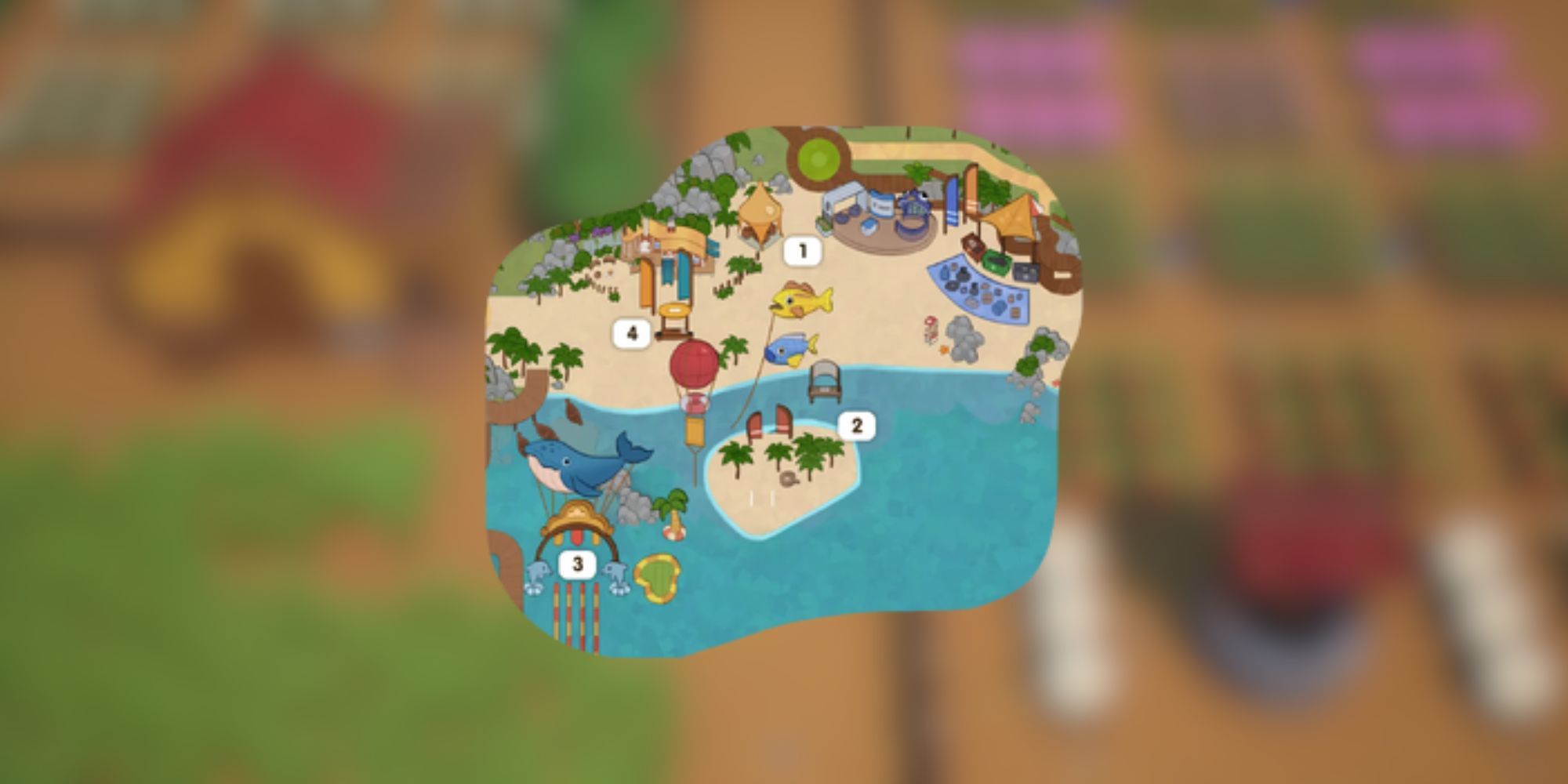 Beach Clean up map in Coral Island