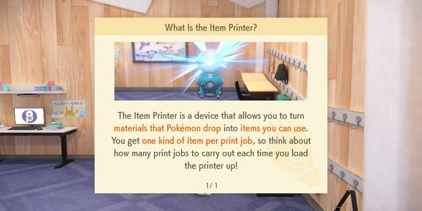 how to use item printer in scarlet violet