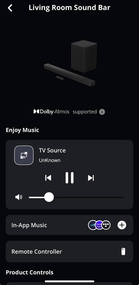 jbl one app soundbar