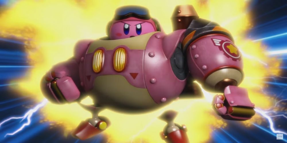 Kirby suits up in Planet Robobot