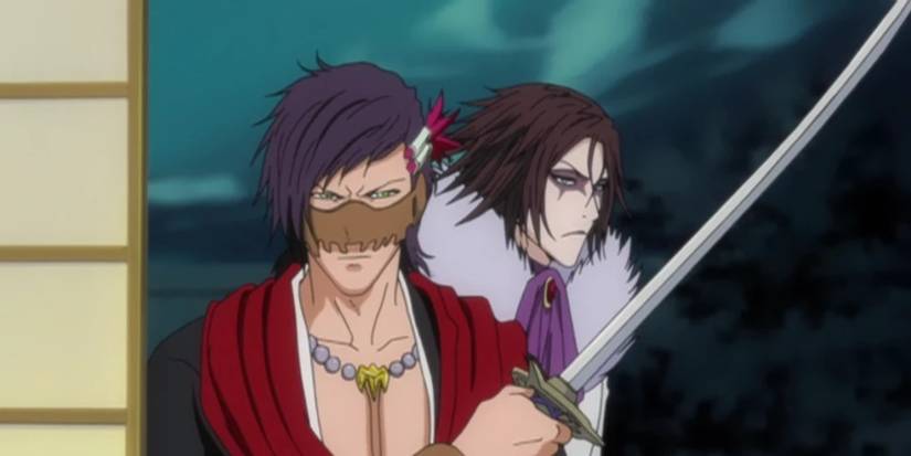 Koga and Muramasa in Bleach's Zanpakuto Rebellion arc