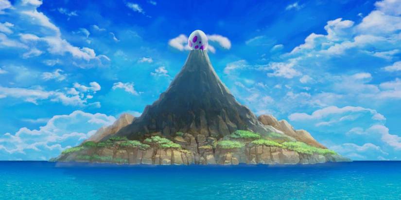 Koholint Island, right before disappearing because of the Wind Fish's awakening.