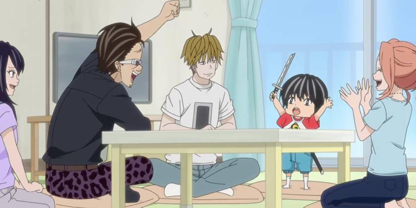 Kotaro Lives Alone child living on his own moves next to a lazy adult