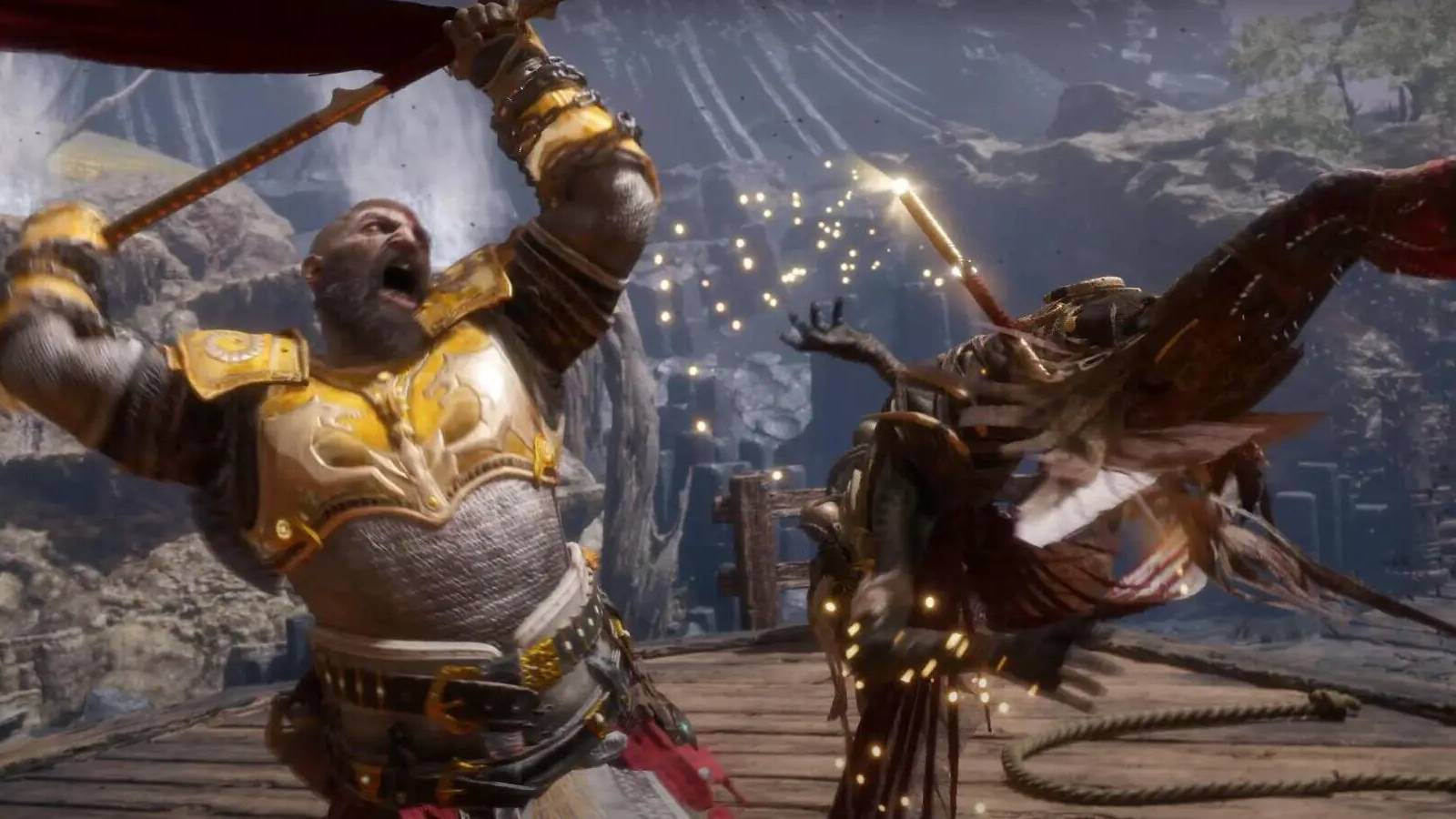 Kratos Spears Harpy GOW Ragnarok