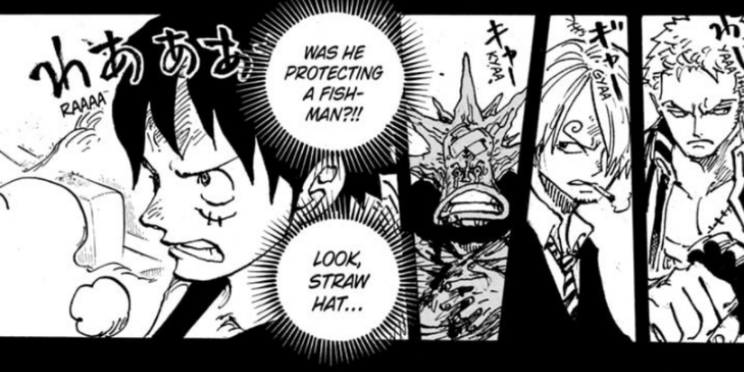 kuma on sabaody luffy sanji zoro one piece 1102