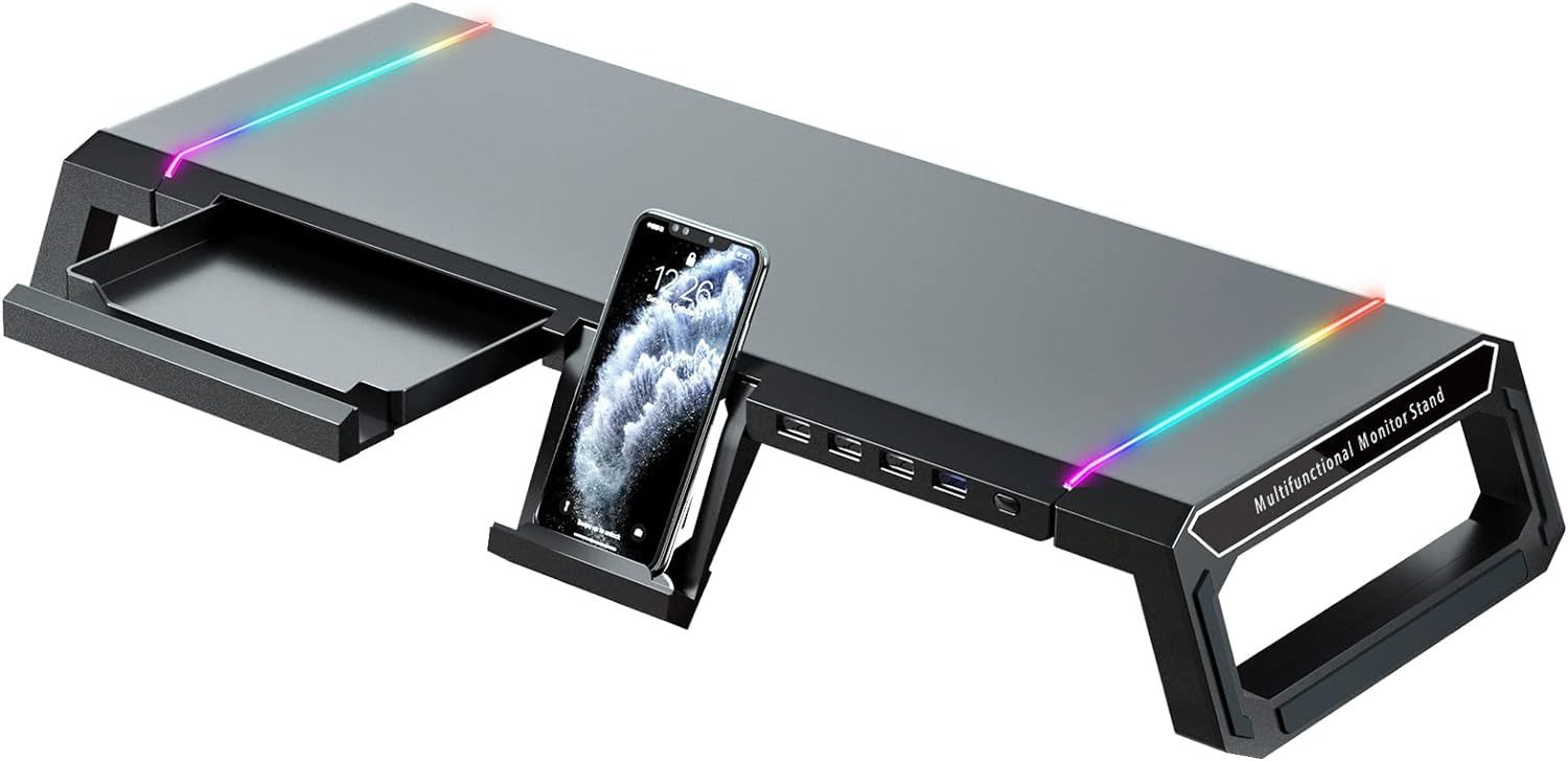 KYOLLY RGB Gaming Computer Monitor Stand Riser