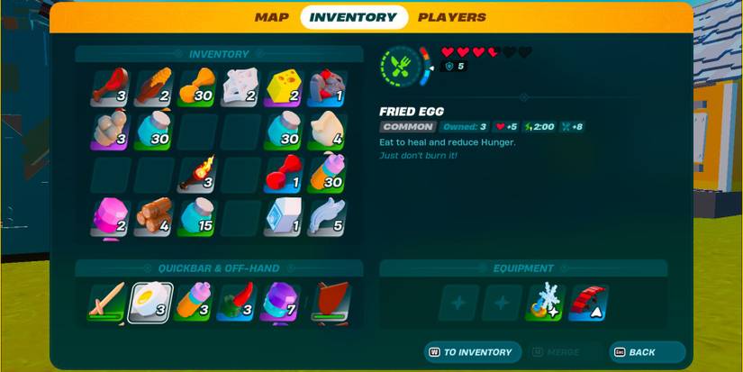 lego fortnite fried egg