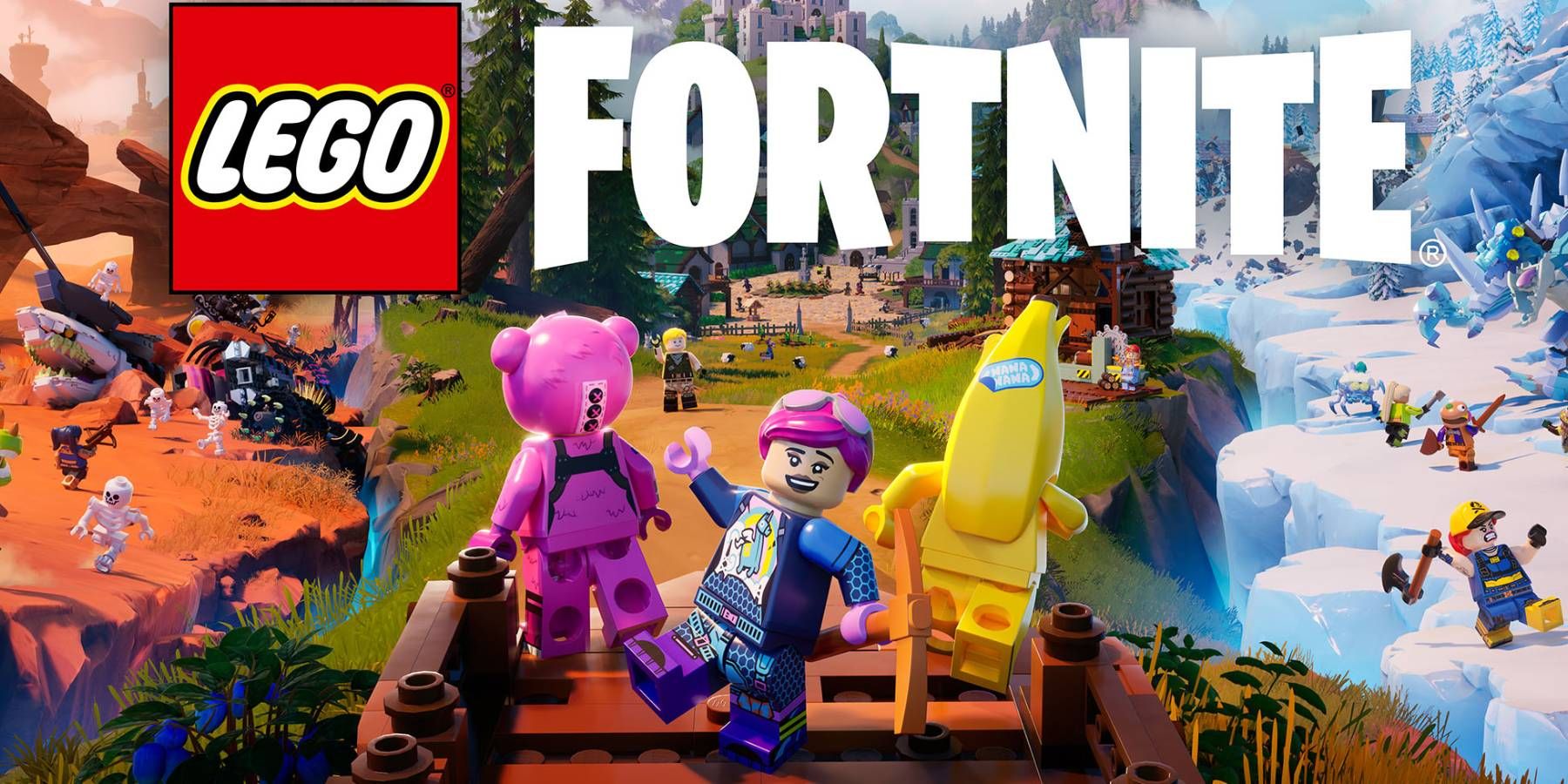 Arte do título recortada para LEGO Fortnite