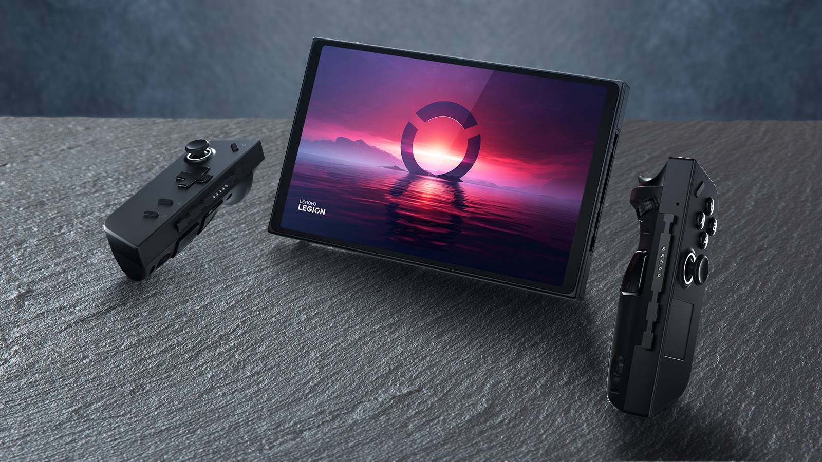 lenovo pc gaming handheld with separate controllers