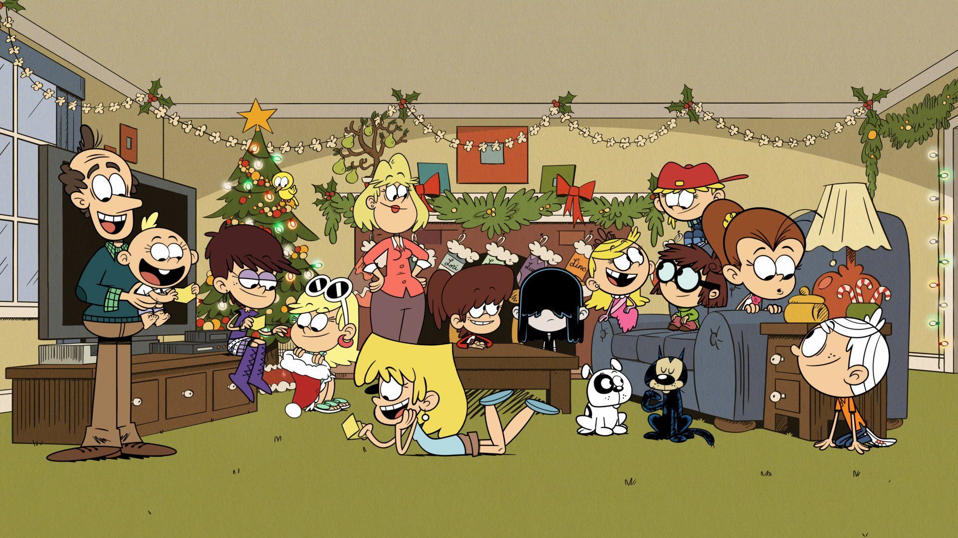 An image of the Loud House and The Casagrandes.