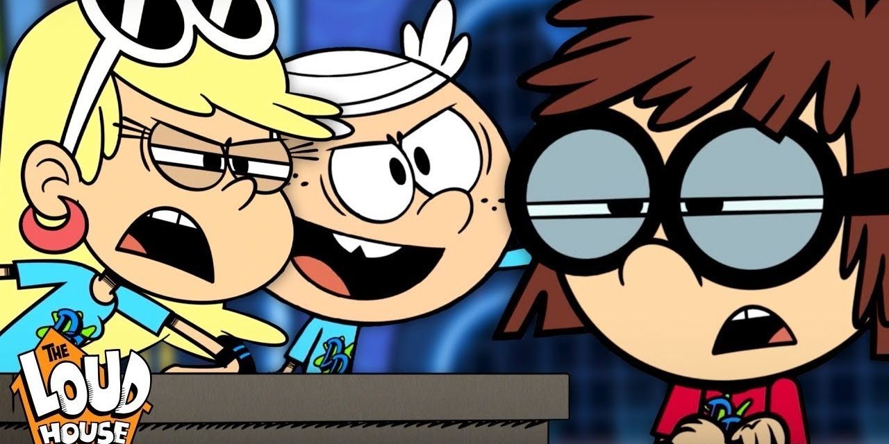 An image of Characters from the Loud house having a double dare