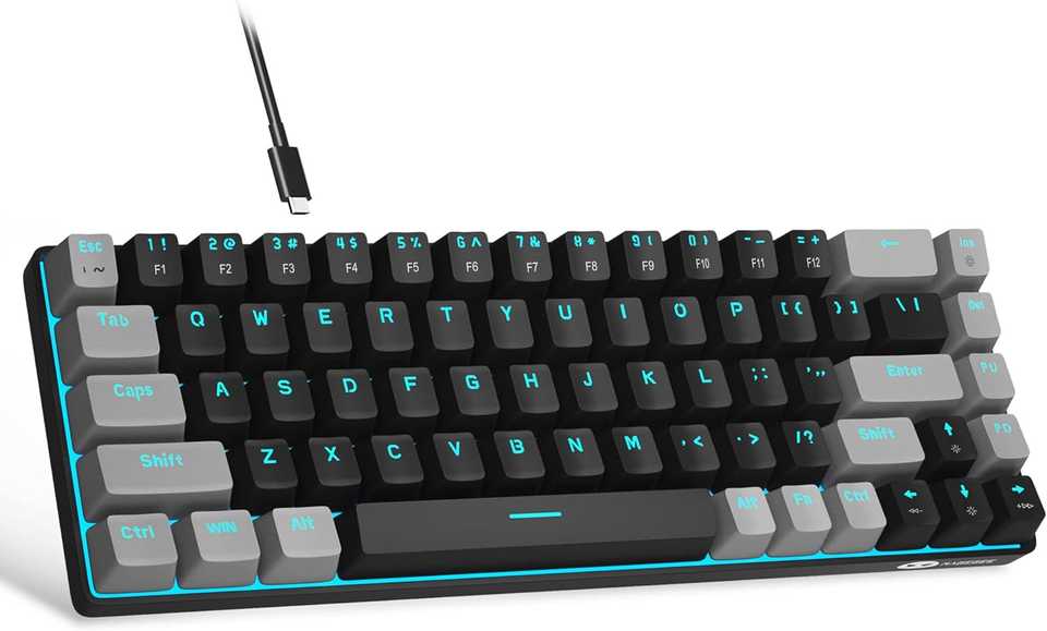 MageGee Portable 60% Mechanical Gaming Keyboard