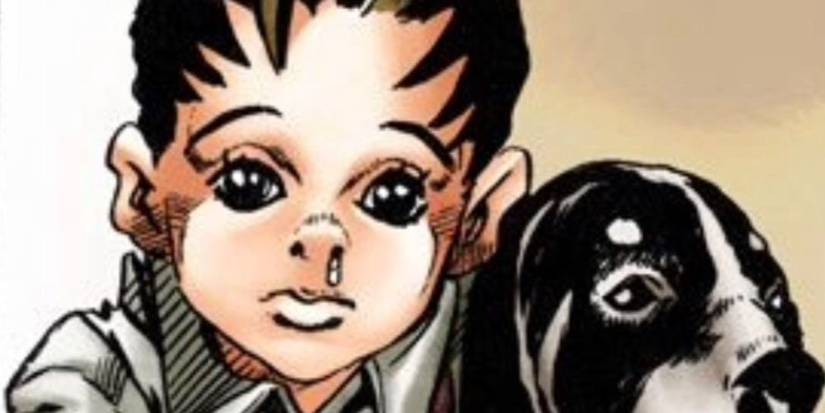 Marco, the little boy who Gyro was trying to save, as seen briefly in JJBA Steel Ball Run.