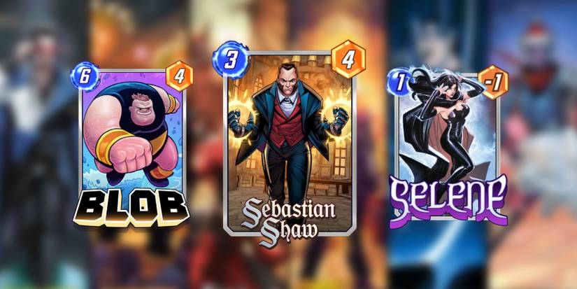 blob, sebastian shaw, selene cards in marvel snap.