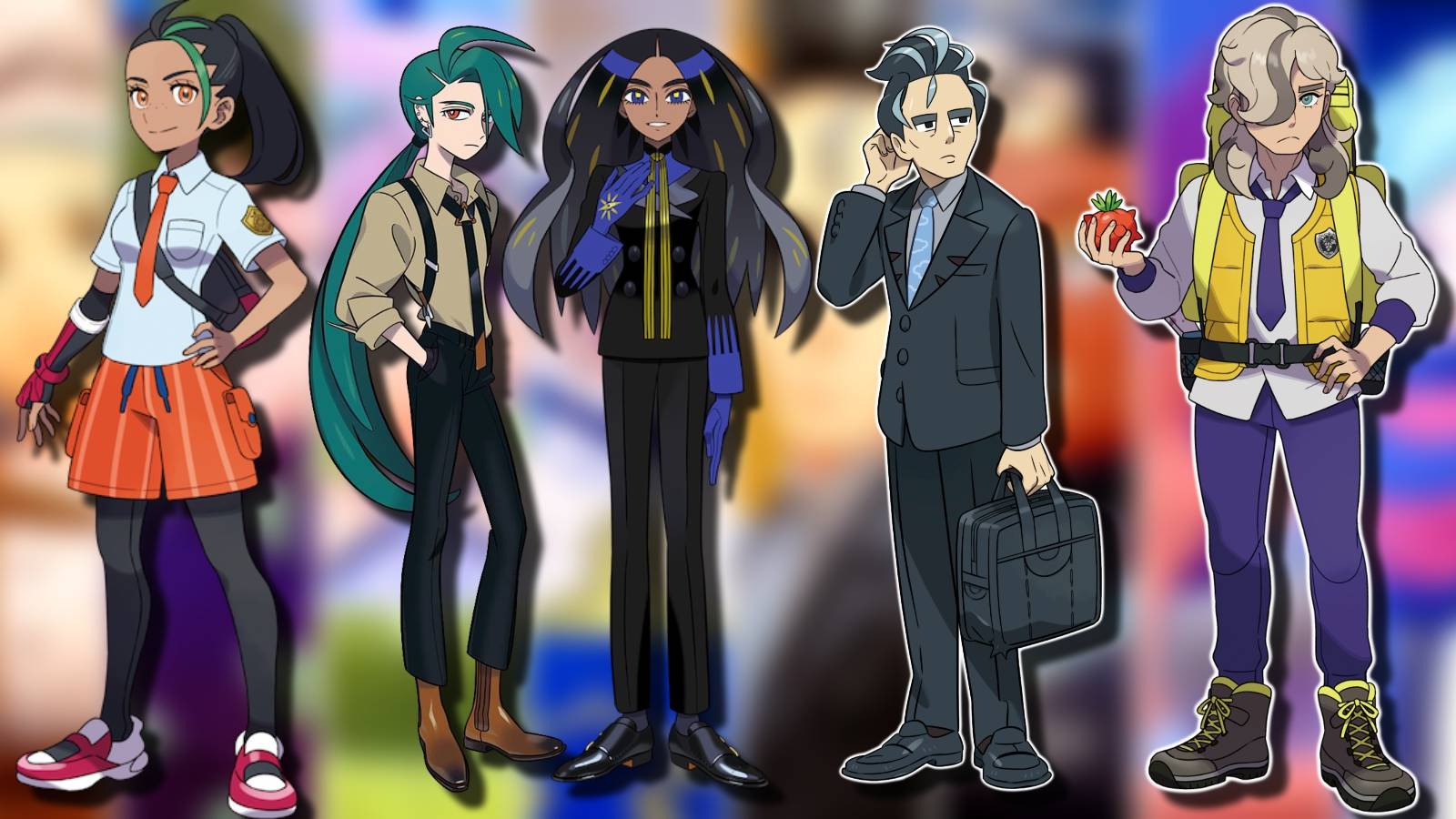 pokemon scarlet violet indigo disk larry return gen 10 geeta dialogue league club room competition different region