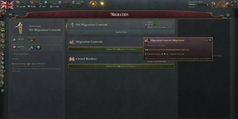 Migration Controls Law