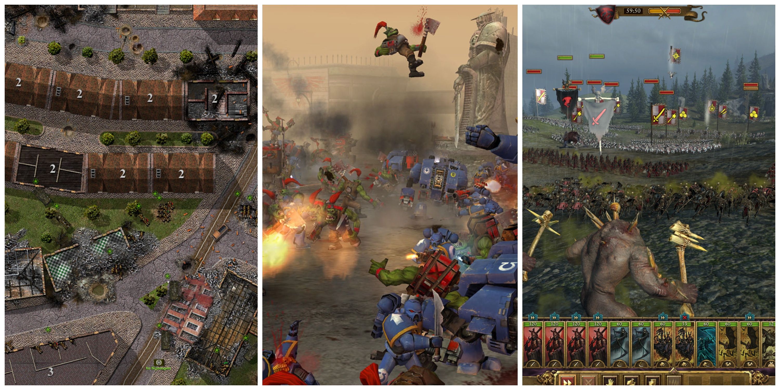 Strategy Games With The Best Morale Systems (Featured Image) - Close Combat: Last Stand Arnhem + Dawn Of War + Total War: Warhammer