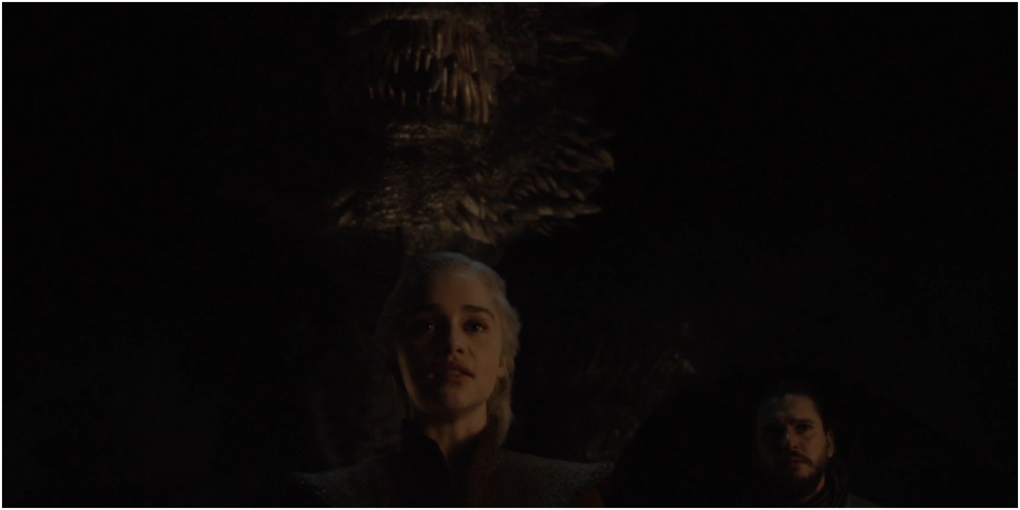 Daenerys Drogon and Jon Snow in Game of Thrones.