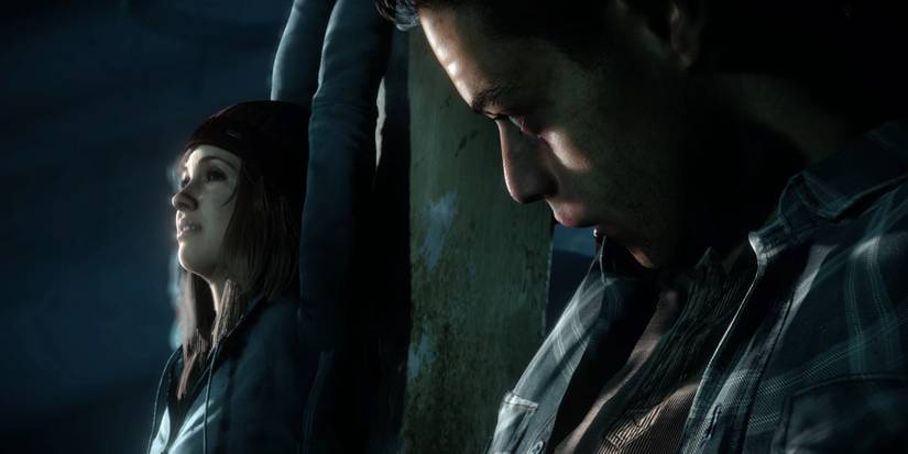 Chris and Ashley chained up by The Psycho