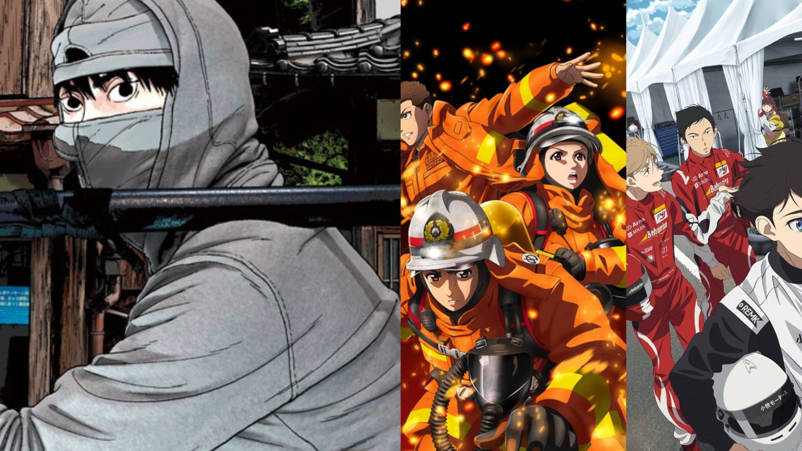 Under Ninja, Overtake! and Firefighter Daigo