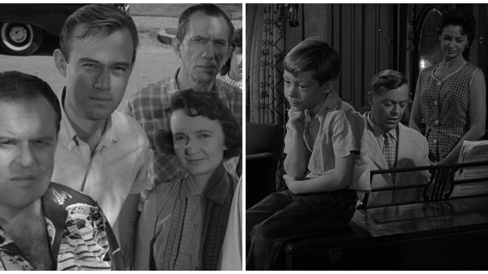 Split image showing two remade episode of The Twilight Zone (