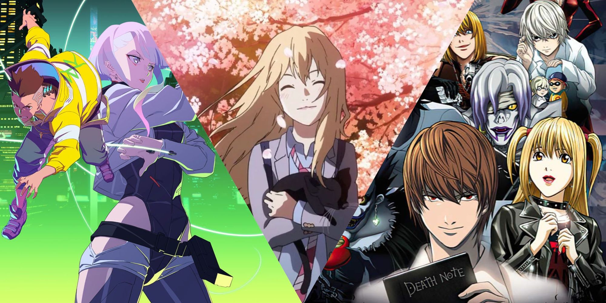 Cyberpunk , Your Lie In April and Death Note