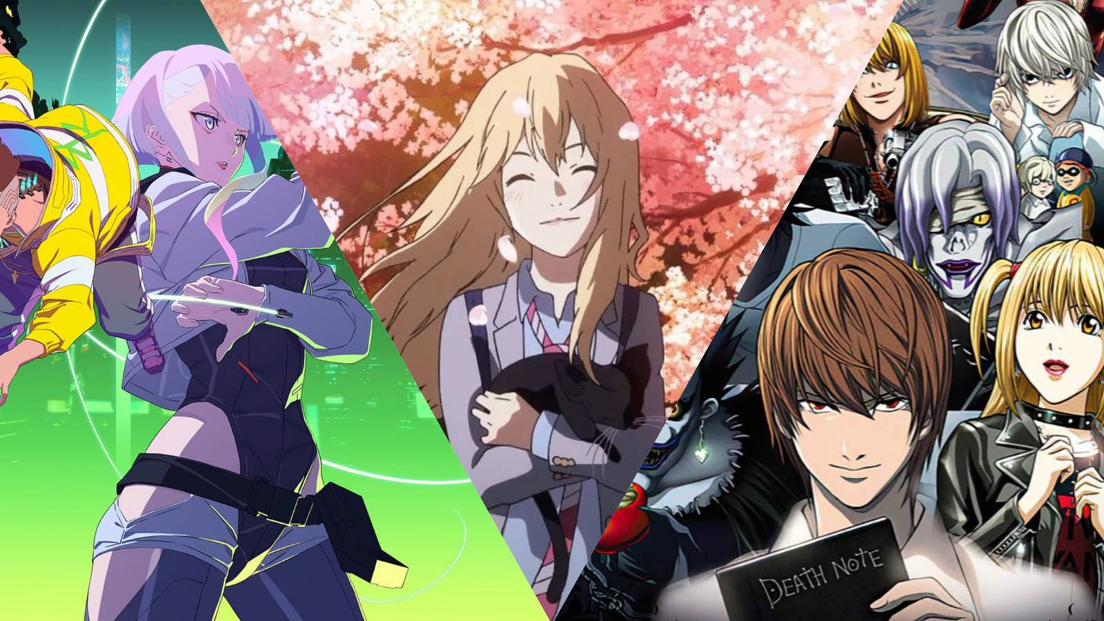 Cyberpunk , Your Lie In April and Death Note