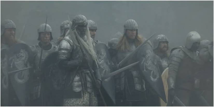 Lord Corlys Velaryon's battle axe in House of the Dragon.