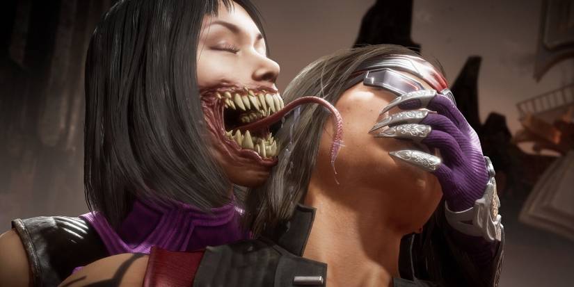 Mileena licking