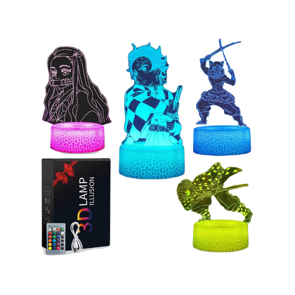 OMGGMO 3D Illusion Demon Slayer Light